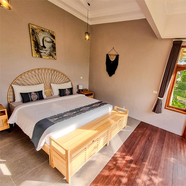 Our Deluxe Double Hotel room in Tetebatu
